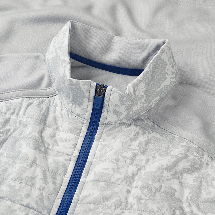 Callaway Abstract Camo Print Mixed Media Golf Wind Jacket 2 Callaway Abstract Camo Print Mixed Media Golf Wind Jacket - Image 2
