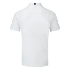 FootJoy Stretch Pique Solid Golf Polo Shirt -Golf Promotion Store FOOTJOY 91823 FJ PERF SS SHIRT ATH WHITE BACK