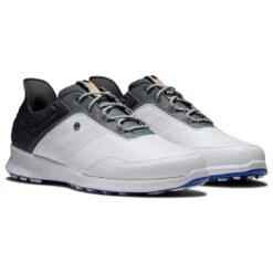 FootJoy FJ Stratos 50072 Golf Shoes -Golf Promotion Store FootJoy FJ Stratos 50072 Golf Shoes White Black Forged Iron Blanc de Blanc 3