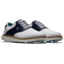 FootJoy FJ Traditions 57899 Golf Shoes -Golf Promotion Store FootJoy FJ Traditions Shoes White Navy 3
