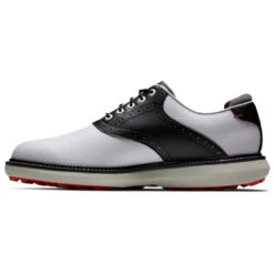 FootJoy FJ Traditions Spikeless 57924 Golf Shoes -Golf Promotion Store FootJoy FJ Traditions Spikeless Shoes White Black Grey 4