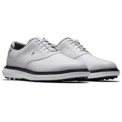 FootJoy FJ Traditions Spikeless 57927 Golf Shoes -Golf Promotion Store FootJoy FJ Traditions Spikeless Shoes White Navy 3