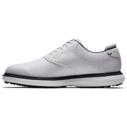 FootJoy FJ Traditions Spikeless 57927 Golf Shoes -Golf Promotion Store FootJoy FJ Traditions Spikeless Shoes White Navy 4