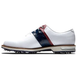 FootJoy Premiere Series Packard 53909 Golf Shoes -Golf Promotion Store FootJoy Premiere Series Packard Golf Shoes White Navy Red 3