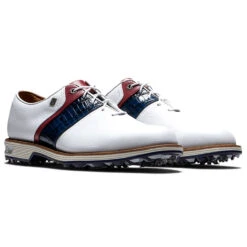 FootJoy Premiere Series Packard 53909 Golf Shoes -Golf Promotion Store FootJoy Premiere Series Packard Golf Shoes White Navy Red 5