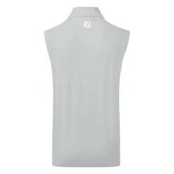 FootJoy Knit Full Zip Golf Vest 8 FootJoy Knit Full Zip Golf Vest -Golf Promotion Store FootJoy SS22 Knit Full Zip Golf Vest Grey 88457 Back