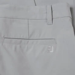 FootJoy Par Golf Trouser -Golf Promotion Store FootJoy SS23 FJ Par Golf Trouser Grey 80162 TRFOO044 30 W 30 Leg Detail