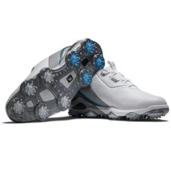 FootJoy Tour Alpha 55507 Golf Shoes -Golf Promotion Store FootJoy Tour Alpha Golf Shoes White Grey Blue 6