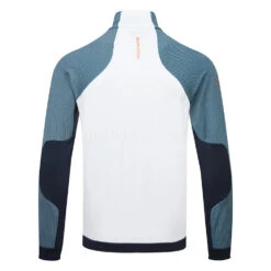 Galvin Green Donald Insula Golf Jacket 5 Galvin Green Donald Insula Golf Jacket -Golf Promotion Store Galvin Green AW22 Donald Sweater Jacket G134513 SWGAL379 White Navy Orange Back