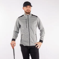 Galvin Green Lyle Interface-1 Golf Wind Jacket 9 Galvin Green Lyle Interface-1 Golf Wind Jacket -Golf Promotion Store Galvin Green SS22 Lyle Full Zip Windproof Jacket G122177 Code WTGAL190 M Sharkskin Black Model 1
