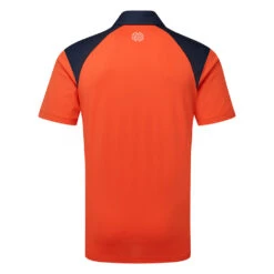 Galvin Green Mapping Golf Polo Shirt -Golf Promotion Store Galvin Green SS23 Mapping Polo Shirt G136453 SHGAL614 S Orange Navy White Back