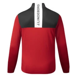 J.Lindeberg Banks Golf Wind Jacket -Golf Promotion Store J.Lindeberg Banks Golf Wind Jacket JL20NavyBarbados CherryWhite WTLIN035 Back