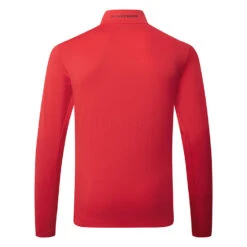 J.Lindeberg Luke 1/2 Zip Golf Sweater 5 J.Lindeberg Luke 1/2 Zip Golf Sweater -Golf Promotion Store J.Lindeberg AMJS06731 G131 M Luke Half Zip Mid Layer SWLIN076 Barbados Cherry Back
