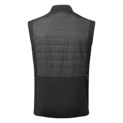 J.Lindeberg Kenny Hybrid Thermal Golf Wind Vest -Golf Promotion Store J.Lindeberg AMOW08166 9999 M Kenny Hybrid Vest Black WTLIN037 Back