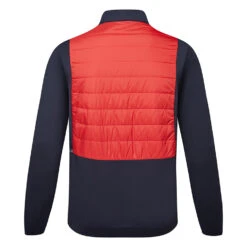 J.Lindeberg Kenny Hybrid Thermal Golf Wind Jacket -Golf Promotion Store J.Lindenberg Kenny Hybrid Jacket AMOW08165 G131 WTLIN041 Barbados Cherry back