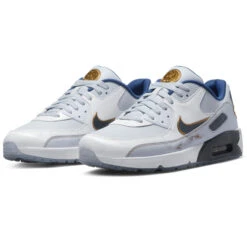 Nike Air Max 90G NRG Golf Shoes -Golf Promotion Store Nike Golf Air Max 90 G NRG Golf Shoes Pure Platinum Dark Obsidian White 3