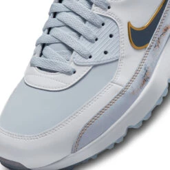 Nike Air Max 90G NRG Golf Shoes -Golf Promotion Store Nike Golf Air Max 90 G NRG Golf Shoes Pure Platinum Dark Obsidian White 8