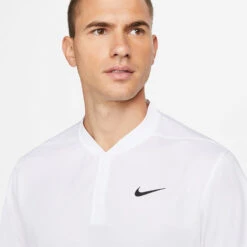 Nike Dry Victory Blade Golf Polo Shirt -Golf Promotion Store Nike SS22 Dry Victory Blade Polo Shirt DH0838 100 Code SHNIK772 White Black model 2