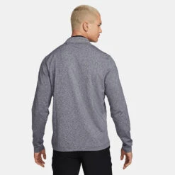 Nike Dry Victory Heather 1/2 Zip Golf Sweater -Golf Promotion Store Nike Victory Heather 1 2 Zip Golf Sweater Obsidian Black DH1261 451 SWNIK257 Model 3