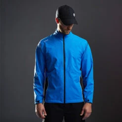 Ping Sensor Dry Waterproof Golf Jacket 7 Ping Sensor Dry Waterproof Golf Jacket -Golf Promotion Store Ping AW22 Sensor Dry Waterproof Jacket PO3490 FBB WJPIN066 French Blue Black Model 1