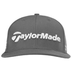 TaylorMade Tour Flatbill Golf Cap -Golf Promotion Store TaylorMade 2023 Tour Flatbill Golf Cap Charcoal 3
