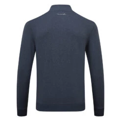 TravisMathew Cloud 2.0 1/4 Zip Golf Sweater -Golf Promotion Store Travis Mathew SS22 Cloud Quaterzip 2.0 Sweater 1MS309 Code SWTRA015 Heather Blue Back