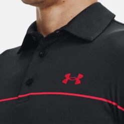 Under Armour Playoff 2.0 Low Round Golf Polo Shirt -Golf Promotion Store Under Armour Playoff 2 0 Low Round Golf Polo Shirt SHUND295 Black Steel Bolt Red Model 2