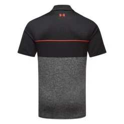 Under Armour Playoff 2.0 Low Round Golf Polo Shirt -Golf Promotion Store Under Armour Playoff 2 0 Low Round Golf Polo Shirt SHUND295 Black Steel Bolt Red back