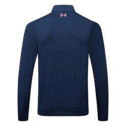 Under Armour Storm 1/2 Zip Golf Sweater -Golf Promotion Store Under Armour Storm 1 2 Zip Golf Sweater Academy White Rush Red 1370119 409 SWUND166 Back
