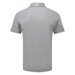 FootJoy Stretch Pique Solid Golf Polo Shirt -Golf Promotion Store footjoy pique ss shirt ath 91819 hthr gry back