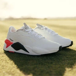 Puma RS-G Golf Shoes -Golf Promotion Store rsggolfshoeswhiteblackredblast3