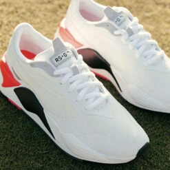 Puma RS-G Golf Shoes -Golf Promotion Store rsggolfshoeswhiteblackredblast4